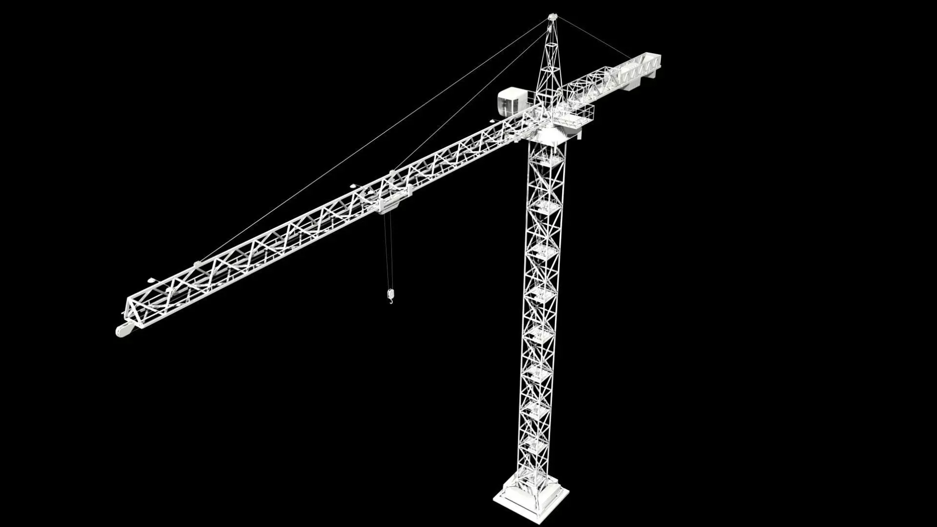 Tower Crane 3D model_2