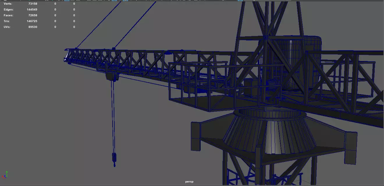 Tower Crane 3D model_9