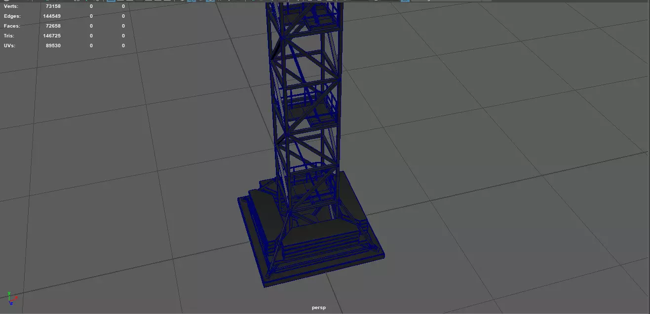 Tower Crane 3D model_12