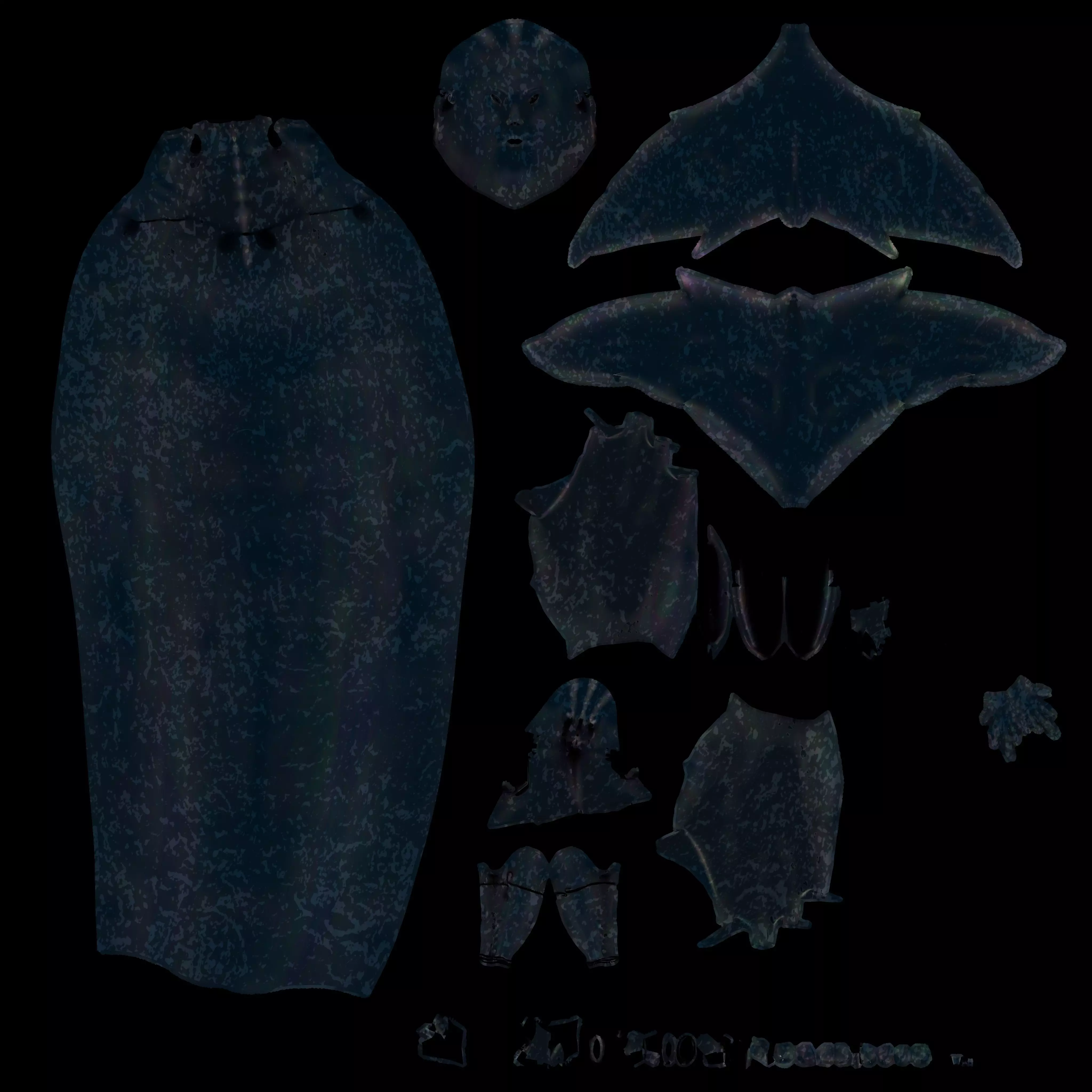 MERMAID WATER WORLD OCEAN CREATURE GINIKA AS ADAPTED Low-poly 3D model_15