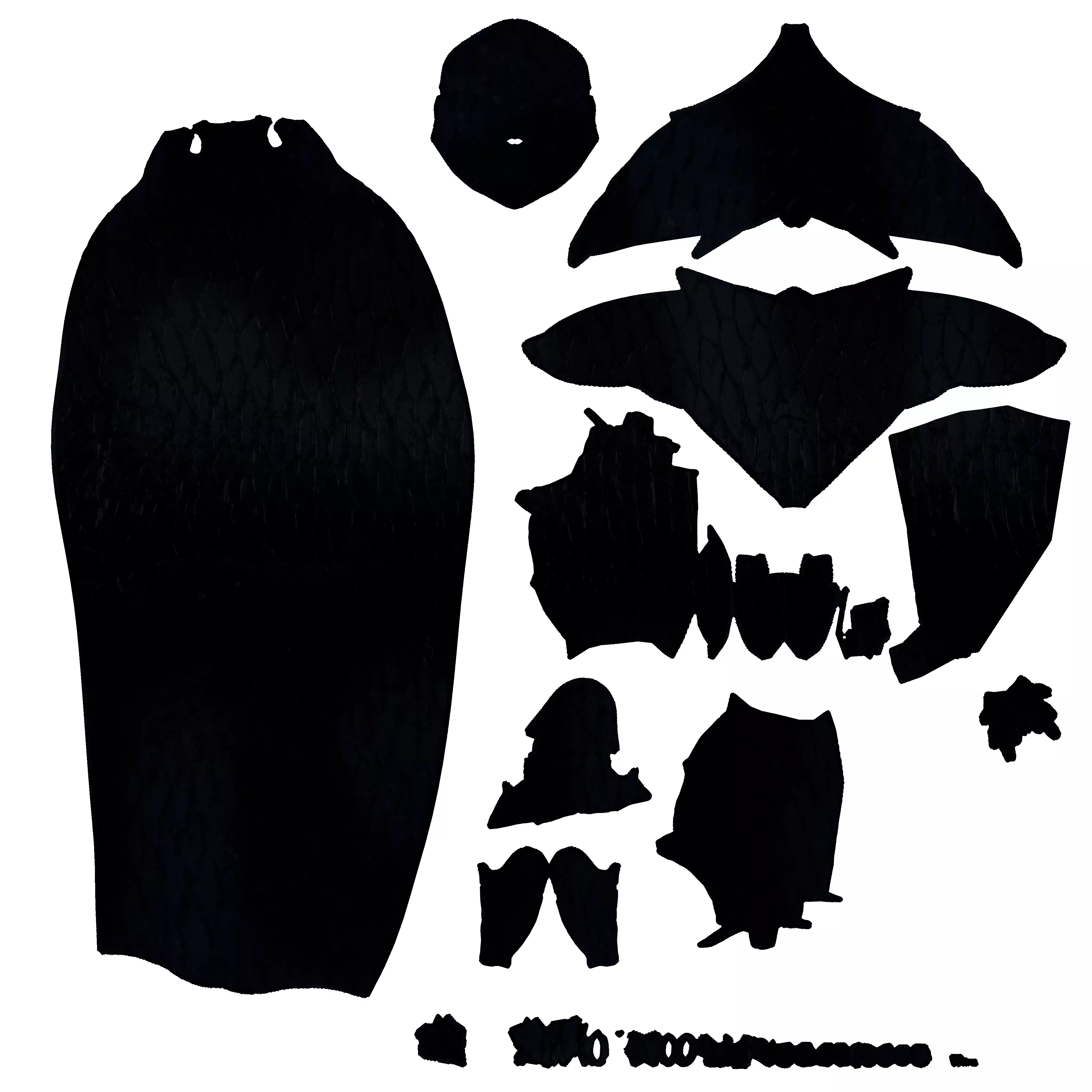 MERMAID WATER WORLD OCEAN CREATURE GINIKA AS ADAPTED Low-poly 3D model_23