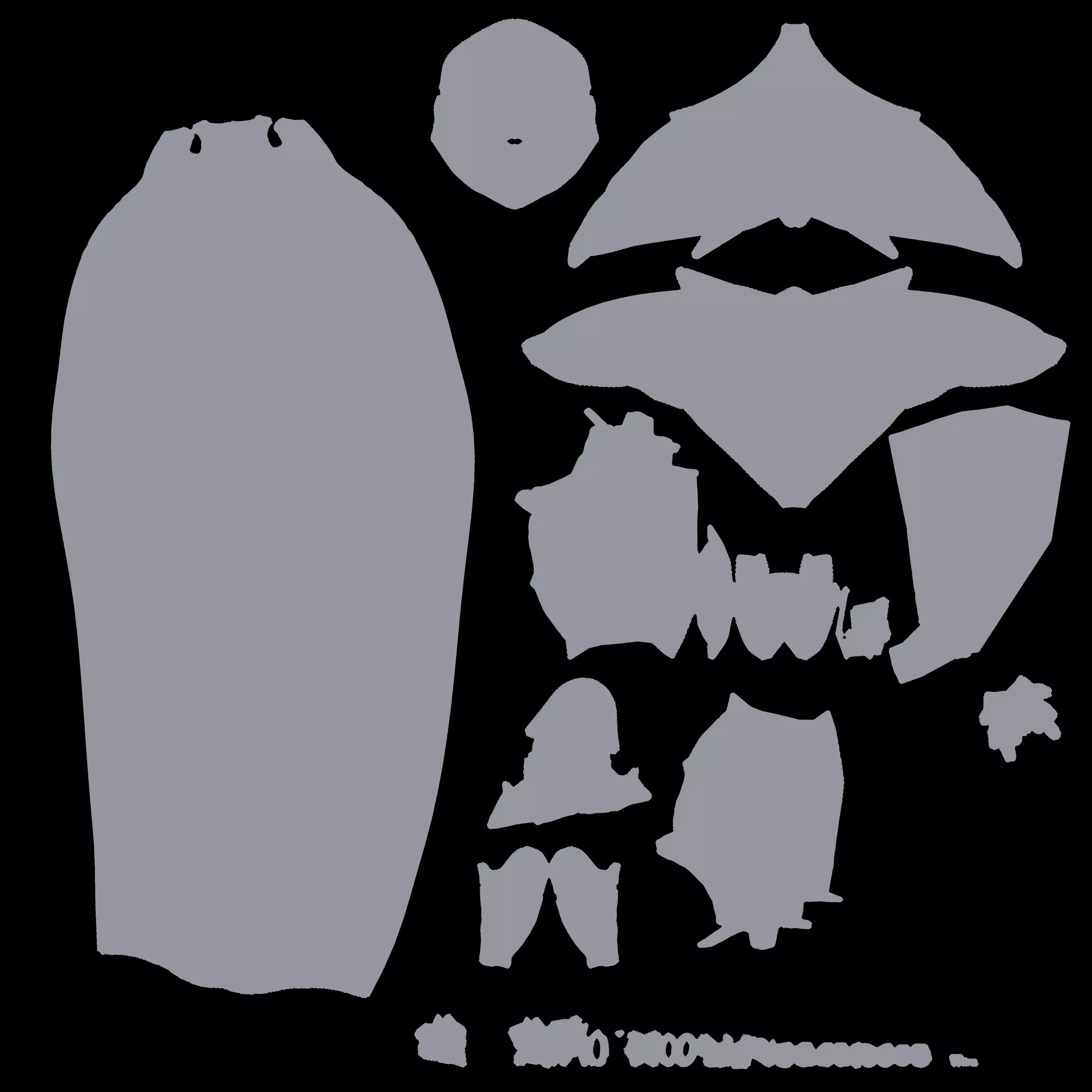 MERMAID WATER WORLD OCEAN CREATURE GINIKA AS ADAPTED Low-poly 3D model_20