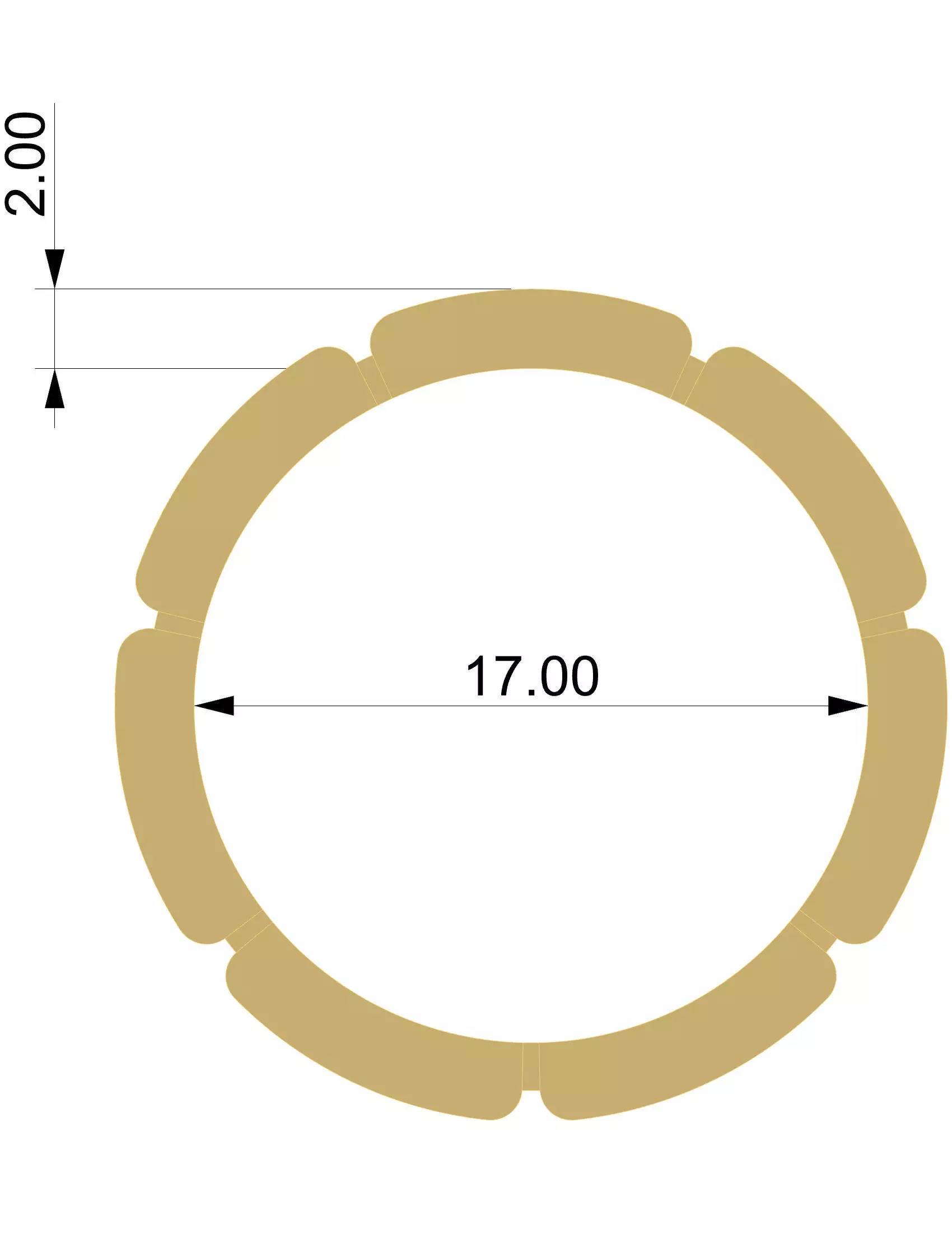 Wedding Band 3D print model_10