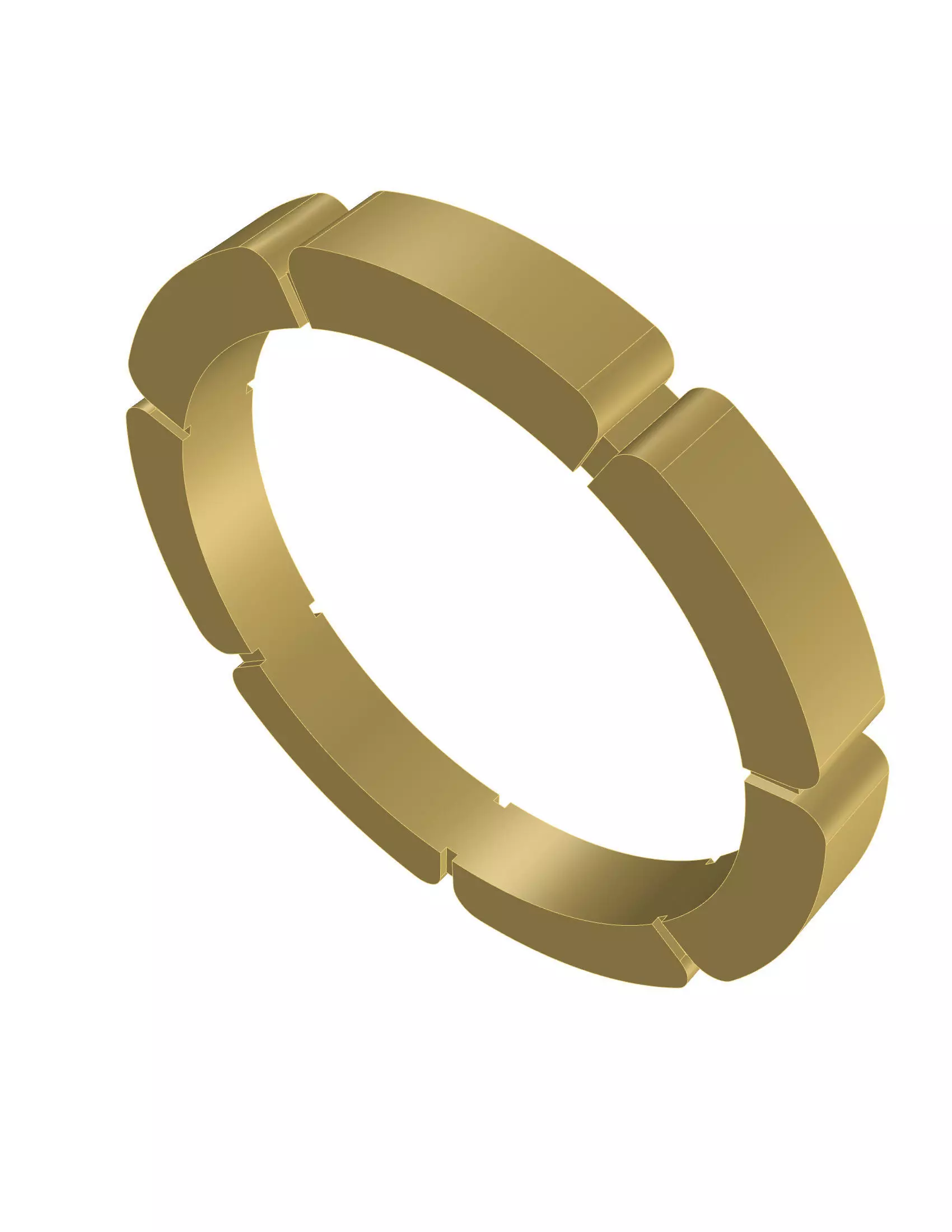 Wedding Band 3D print model_12
