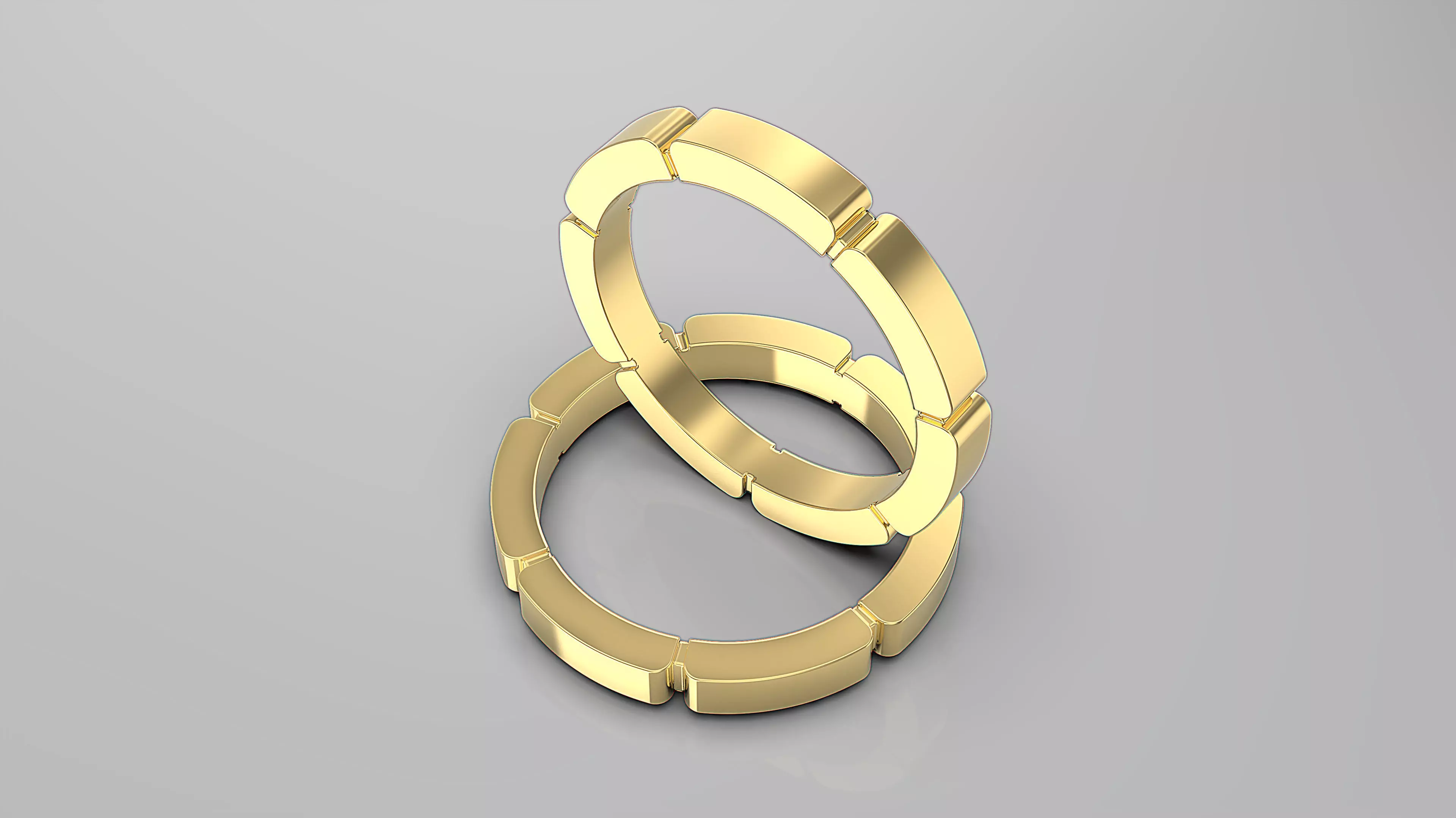 Wedding Band 3D print model_7