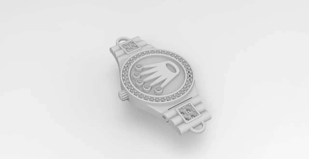 centro pulsera  3D print model_2