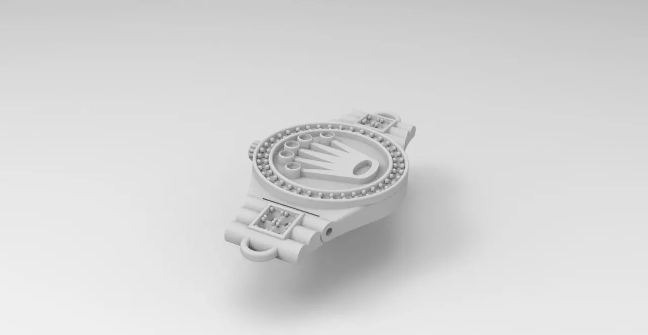 centro pulsera  3D print model_1