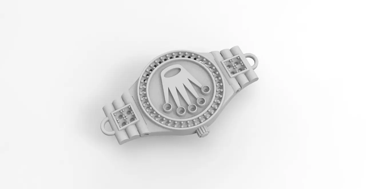 centro pulsera  3D print model_3