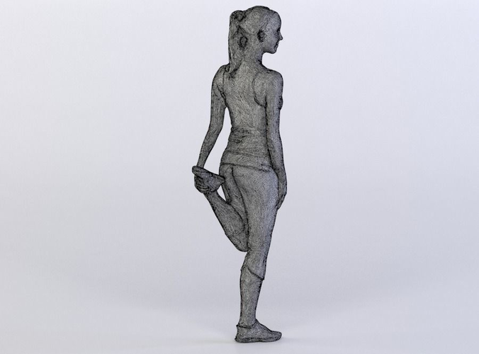 Kati 0041 Woman in sportswear doing warmup