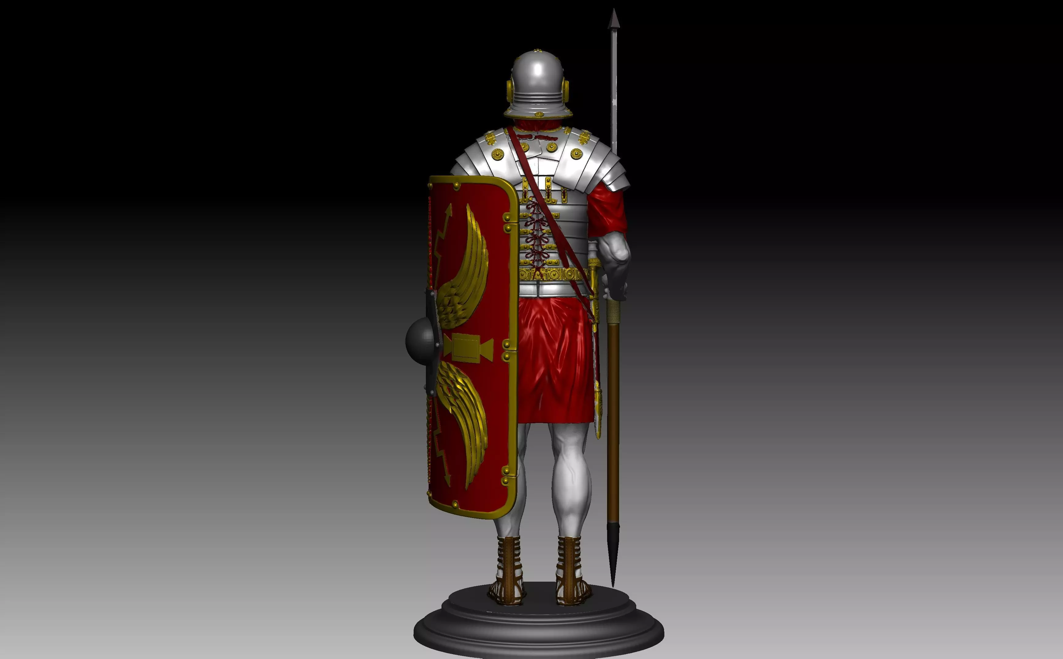 Roman legionary  3D print model_0
