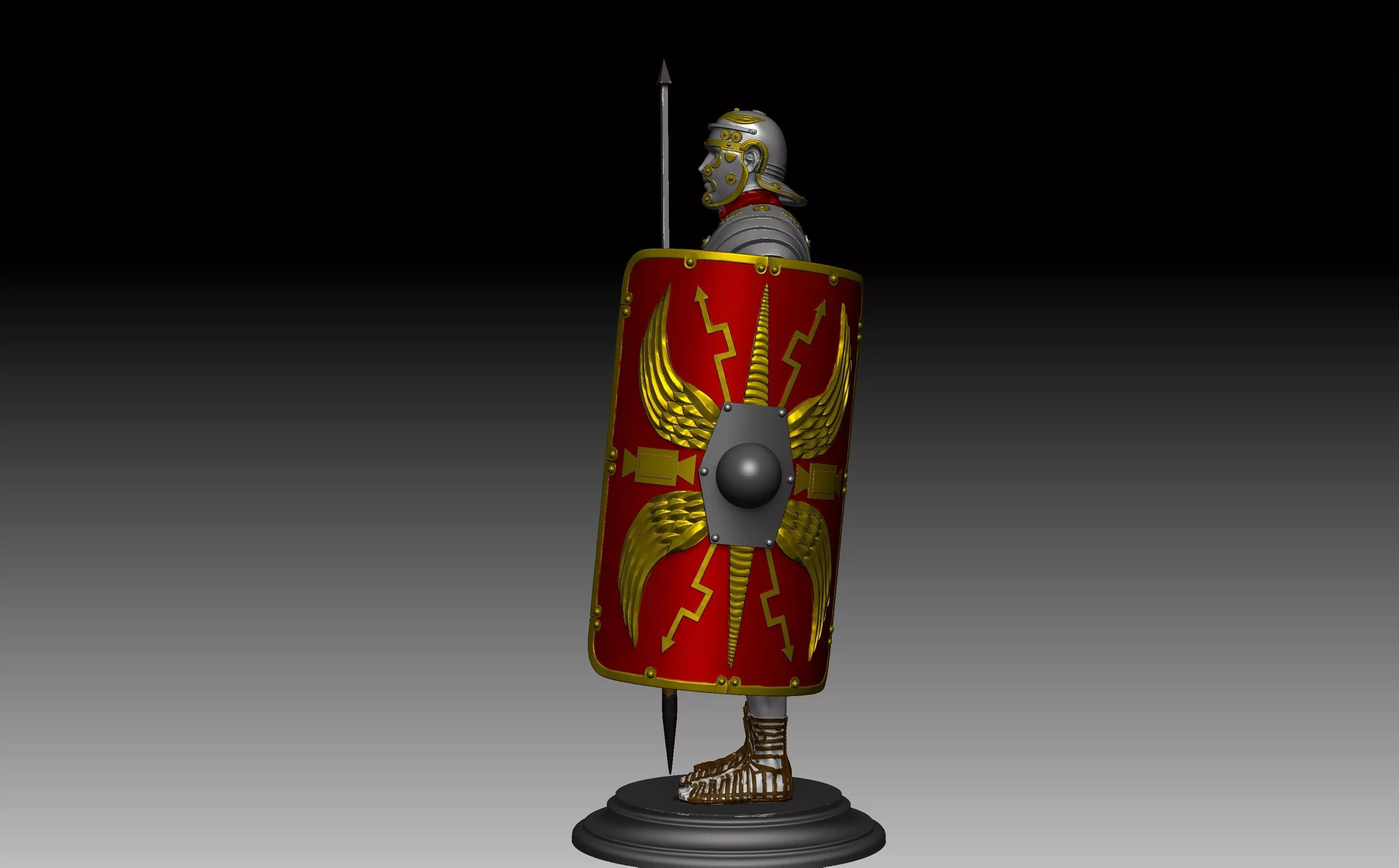 Roman legionary  3D print model_2