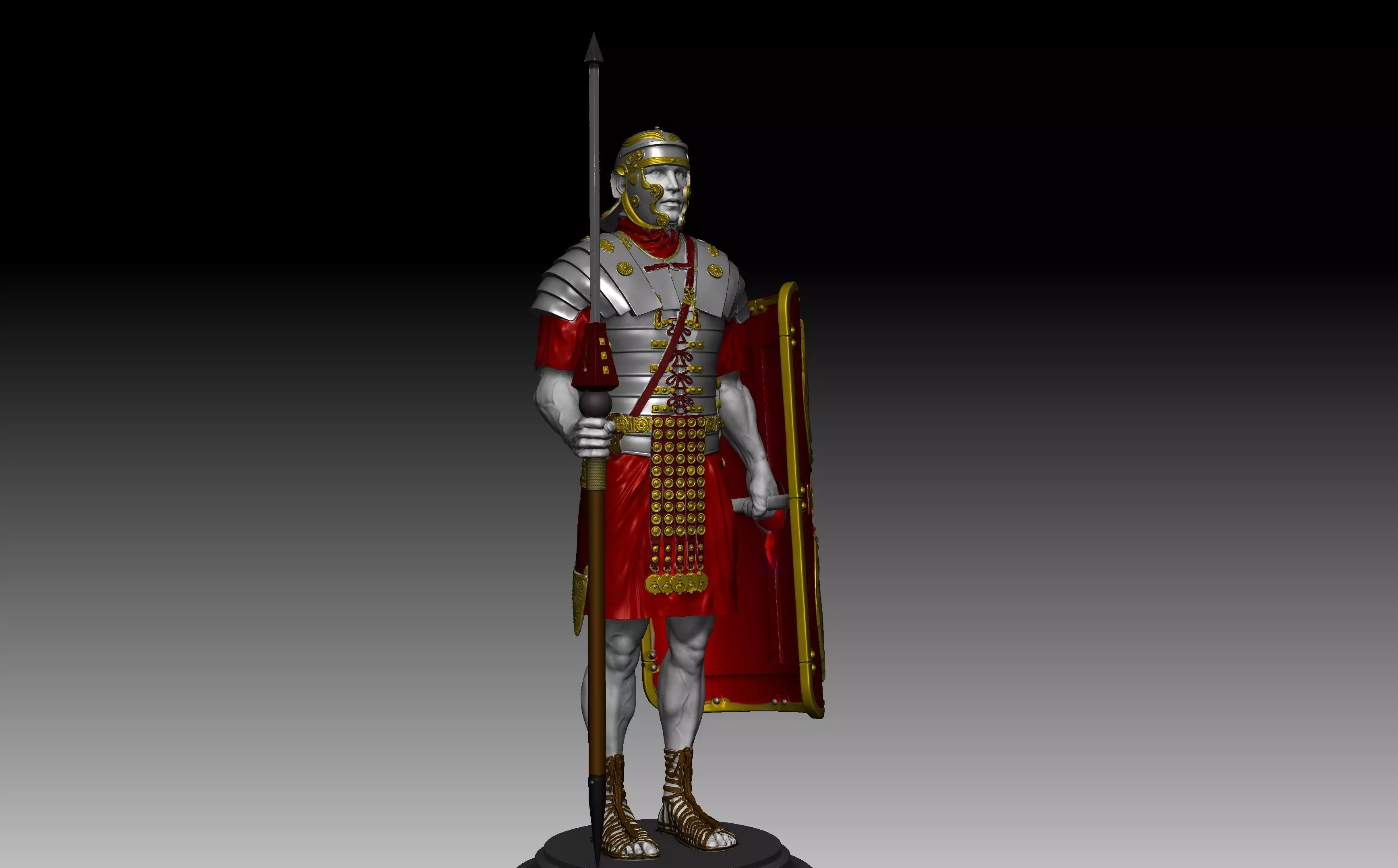 Roman legionary  3D print model_1