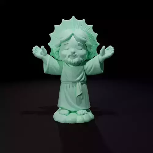 Vela de Jesus Redentor chibi - Vela de Jesus Redentor chibi