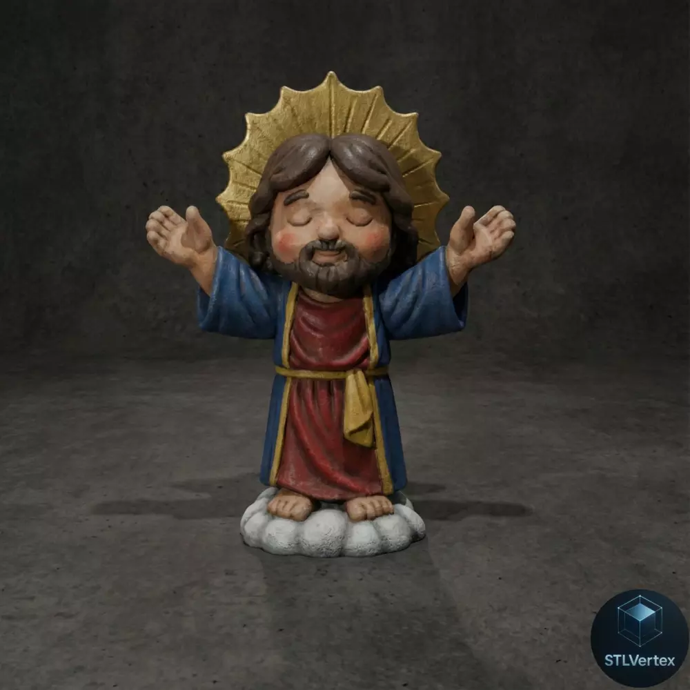 Chibi Jesus the Redeemer candle Chibi 3D Print Model 3D print model
