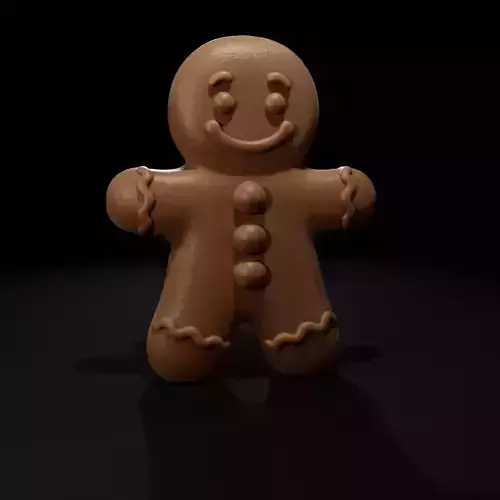 Chibi Gingerbread Man Candle - Vela de Muneco de Jenjigre Chibi