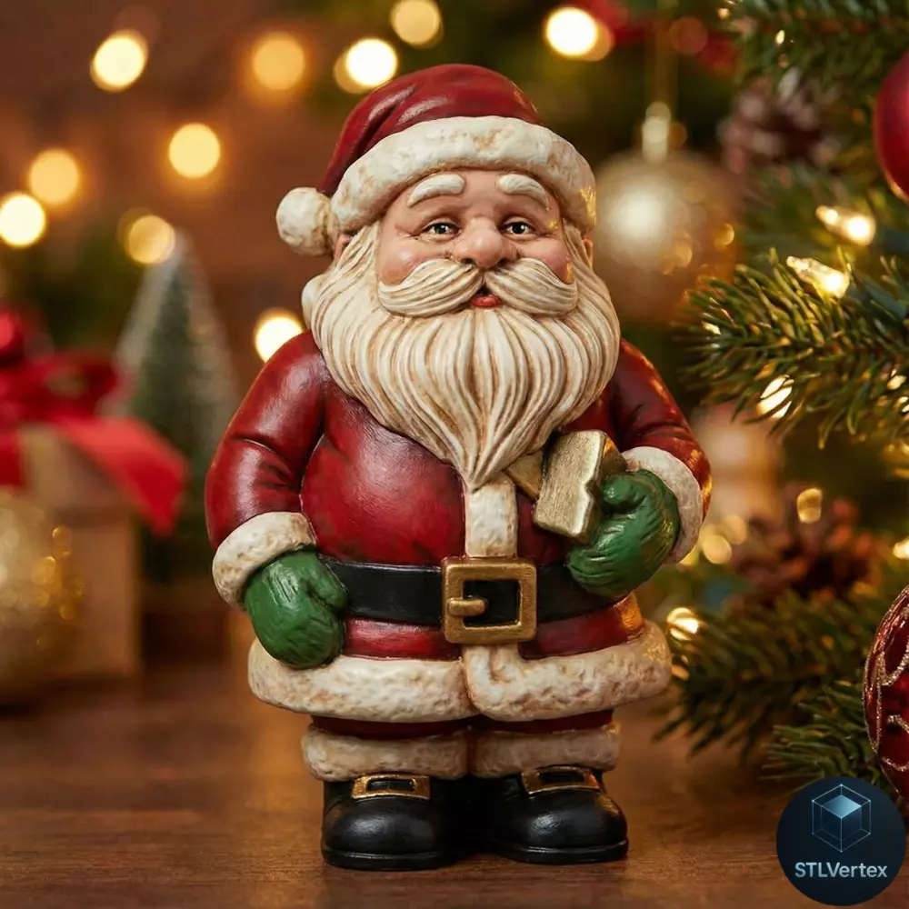 Santa Claus chibi 3D Print Model 3D print model