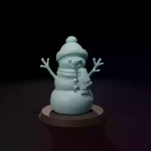 Chibi Snowman Candle - Vela de Muneco de Nieve Chibi