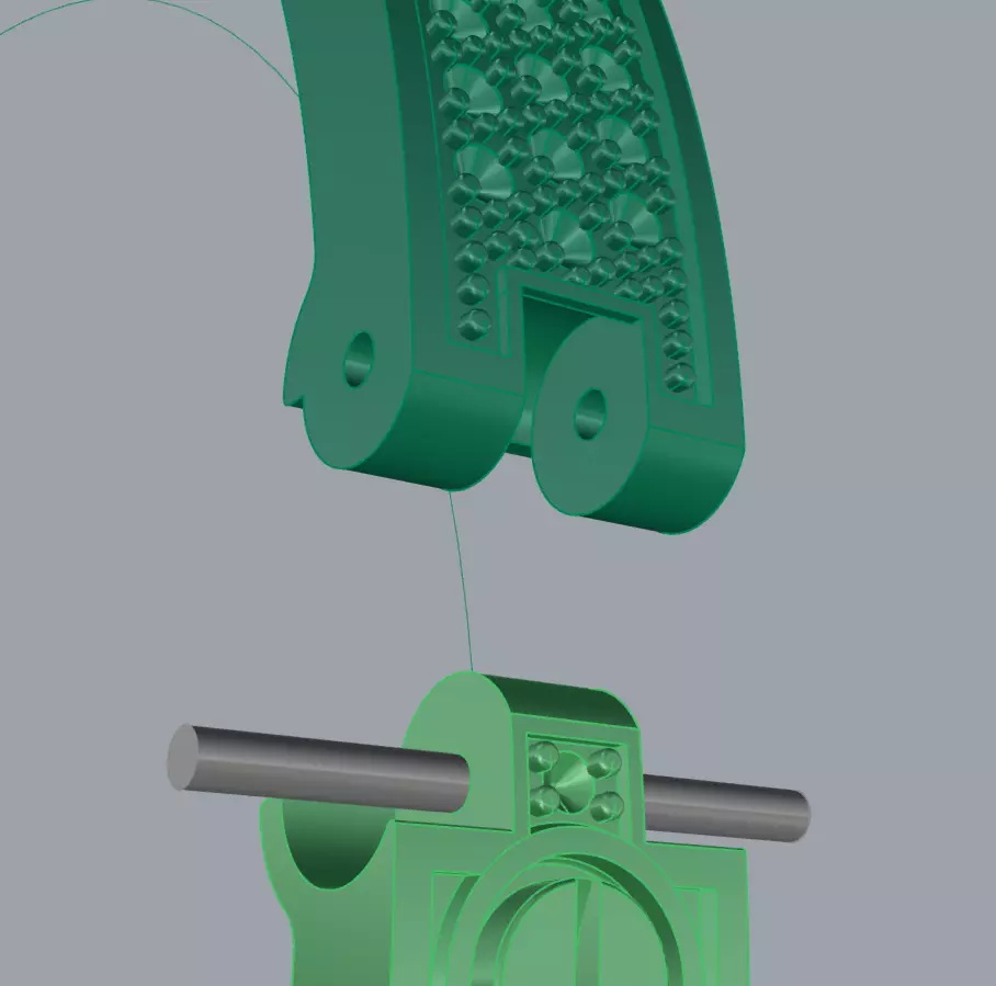 Bracelet Love Paved 200mm 3D print model_5