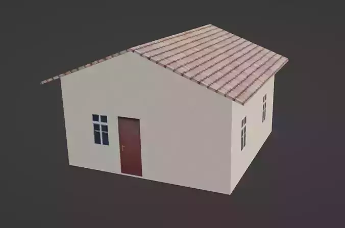 Lowpoly PBR Simple House