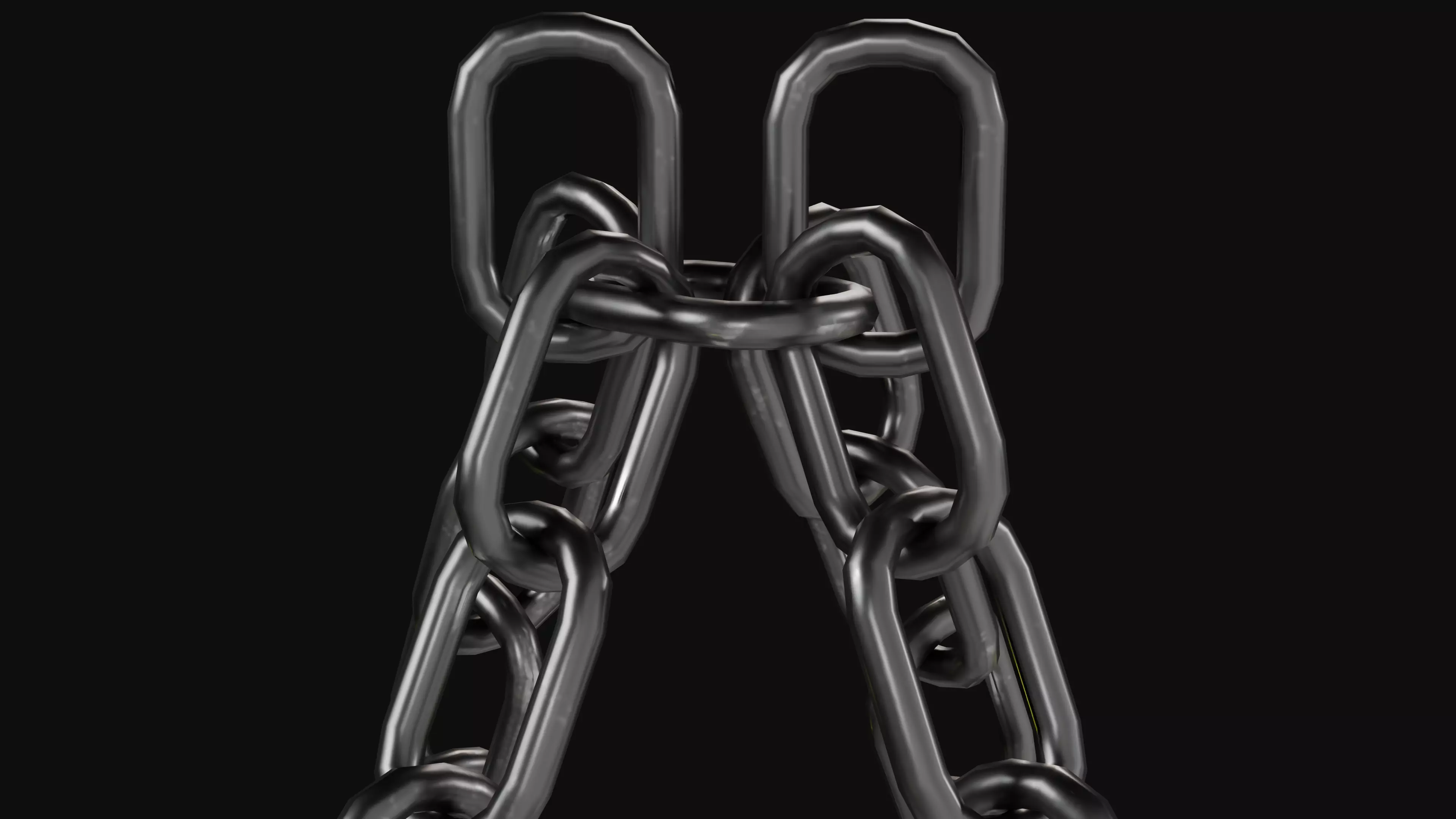 Medieval Roof Lamp Low-poly 3D model_2