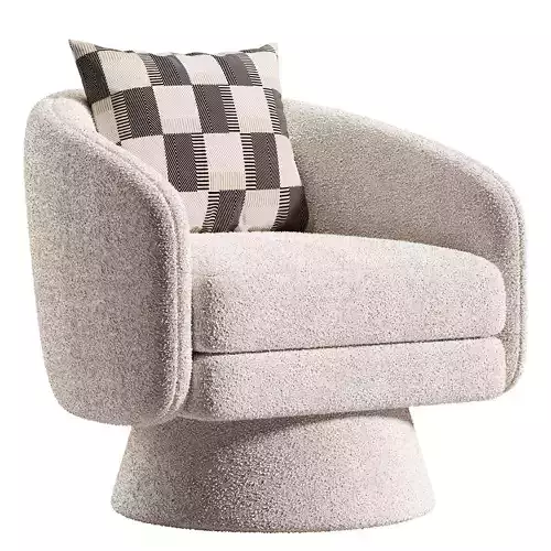ROCITY Barrel Swivel Accent Chair