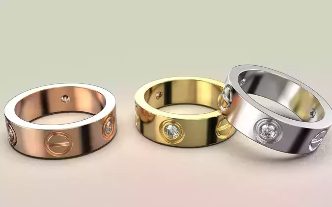 Love Ring Us-6 sz 3 gem