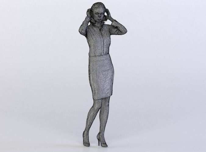 Melinda 0126 Woman fixing her hair