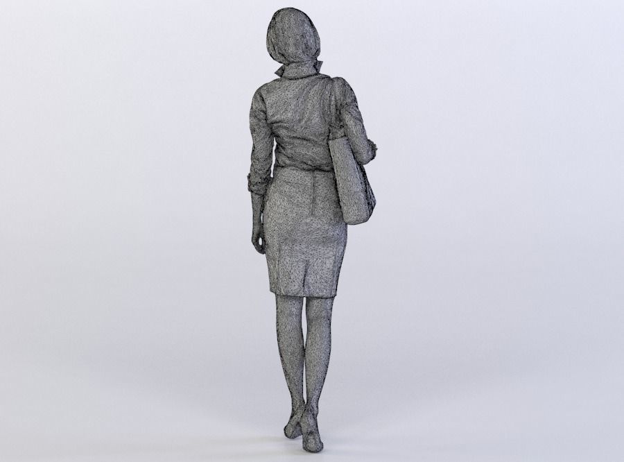 Melinda 0305 Woman carrying a bag 3D model_6