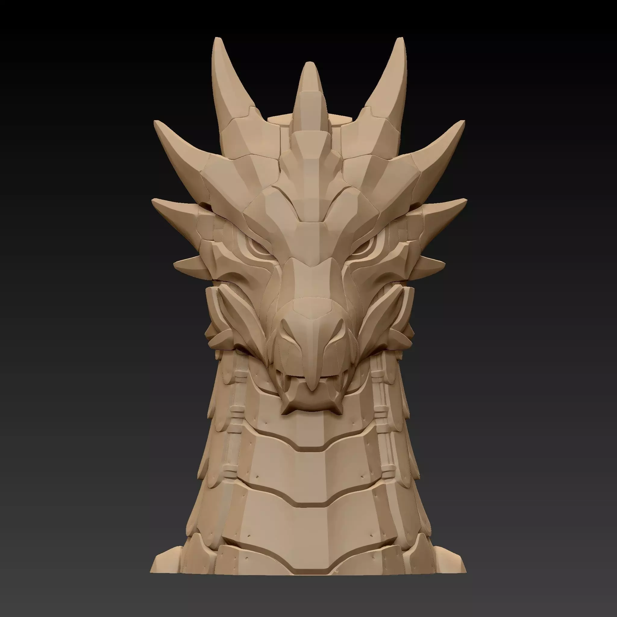 Cyberpunk Dragon 3D model