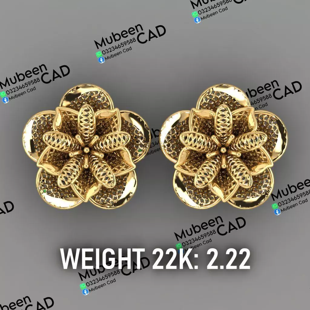 50 Turkish  Earring  stl  files 3D print model_46