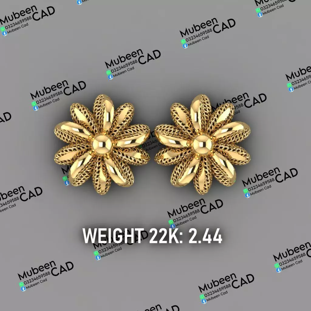 50 Turkish  Earring  stl  files 3D print model_25