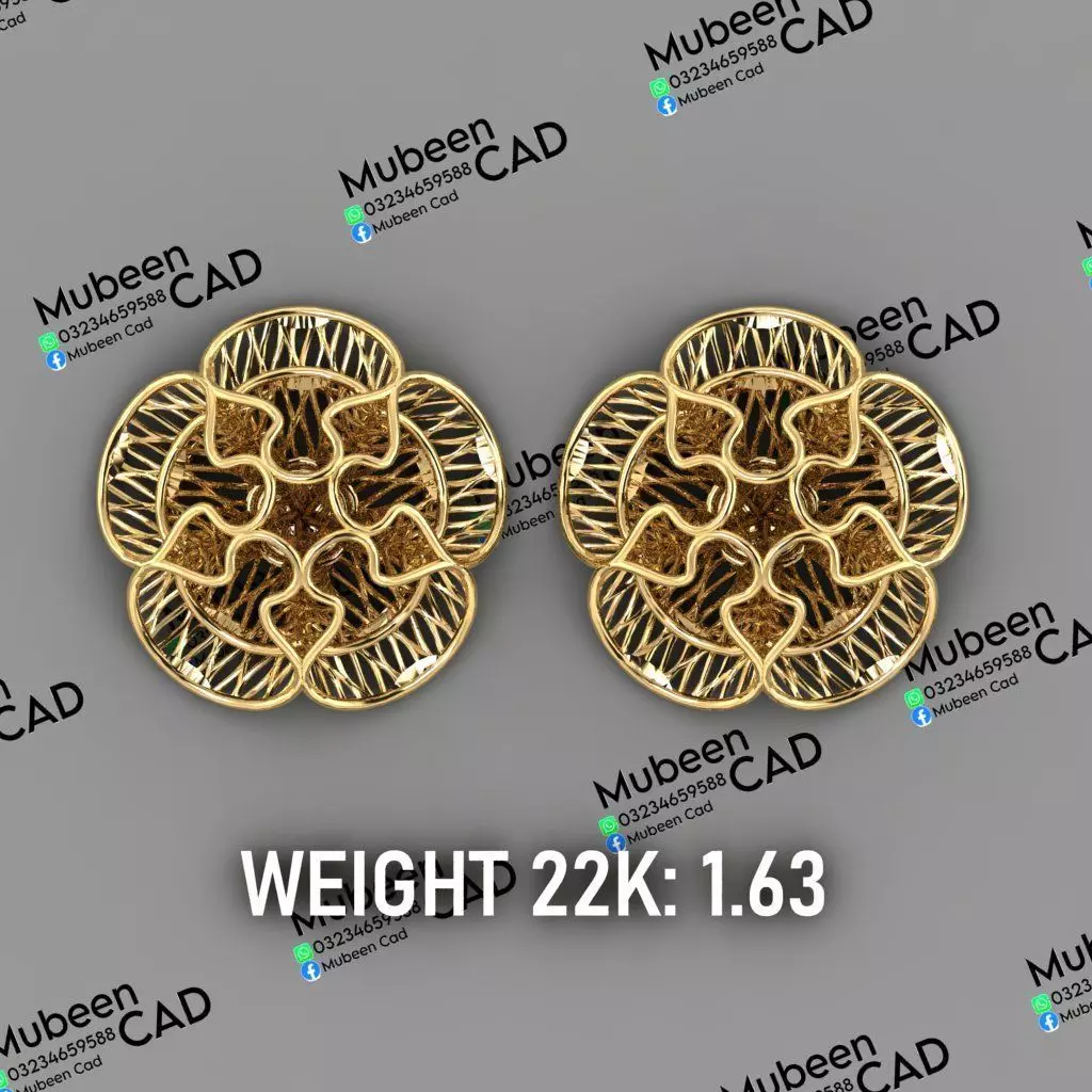 50 Turkish  Earring  stl  files 3D print model_30
