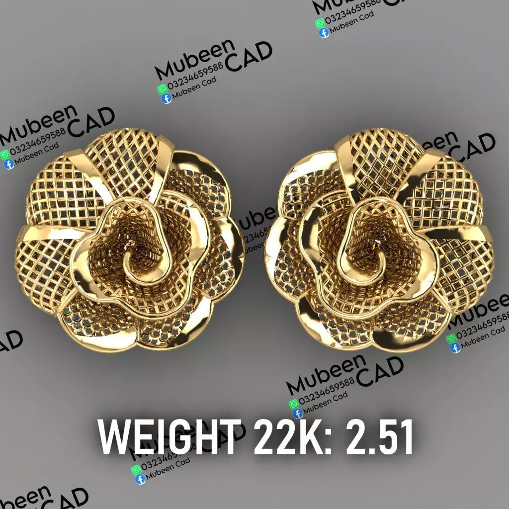 50 Turkish  Earring  stl  files 3D print model_48