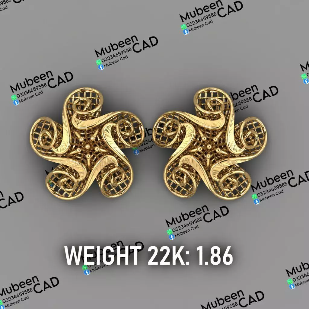 50 Turkish  Earring  stl  files 3D print model_29
