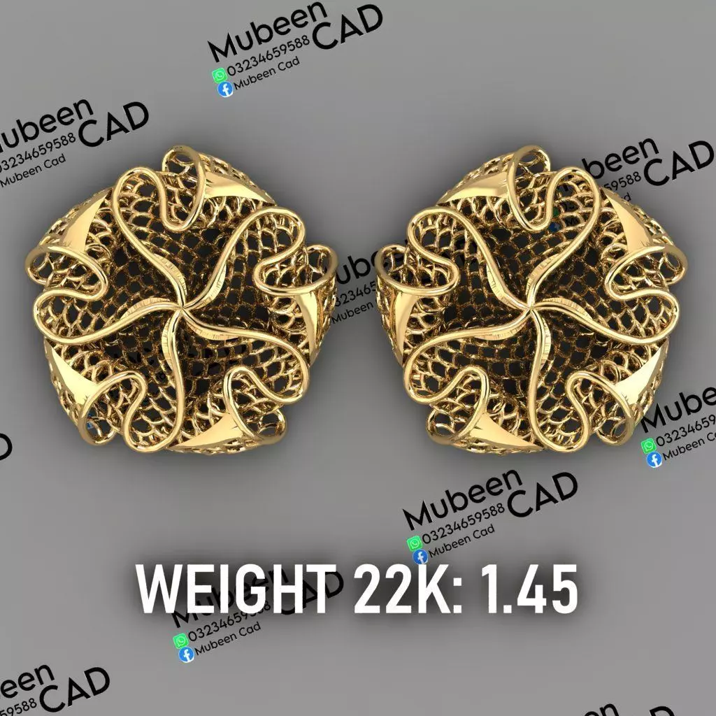 50 Turkish  Earring  stl  files 3D print model_23
