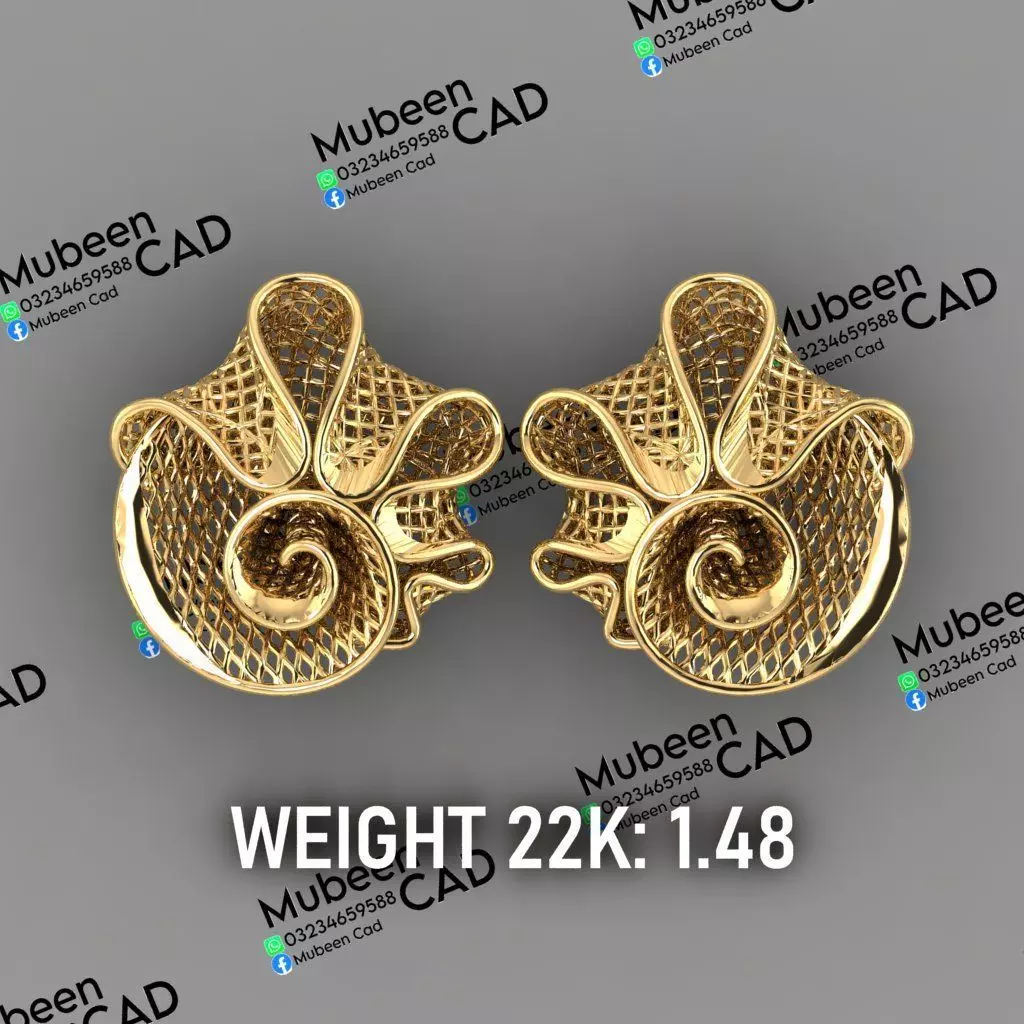 50 Turkish  Earring  stl  files 3D print model_14