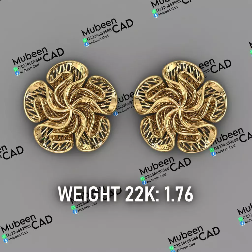 50 Turkish  Earring  stl  files 3D print model_26