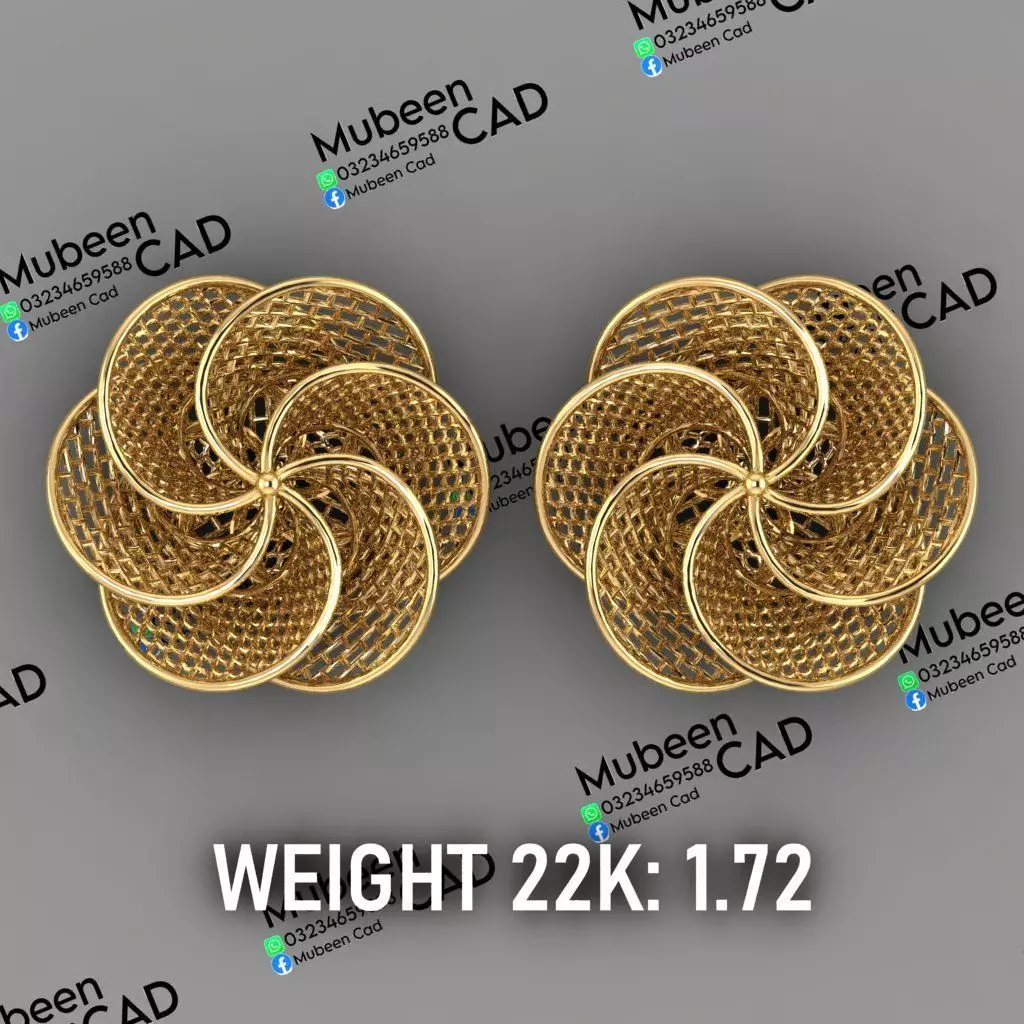 50 Turkish  Earring  stl  files 3D print model_9