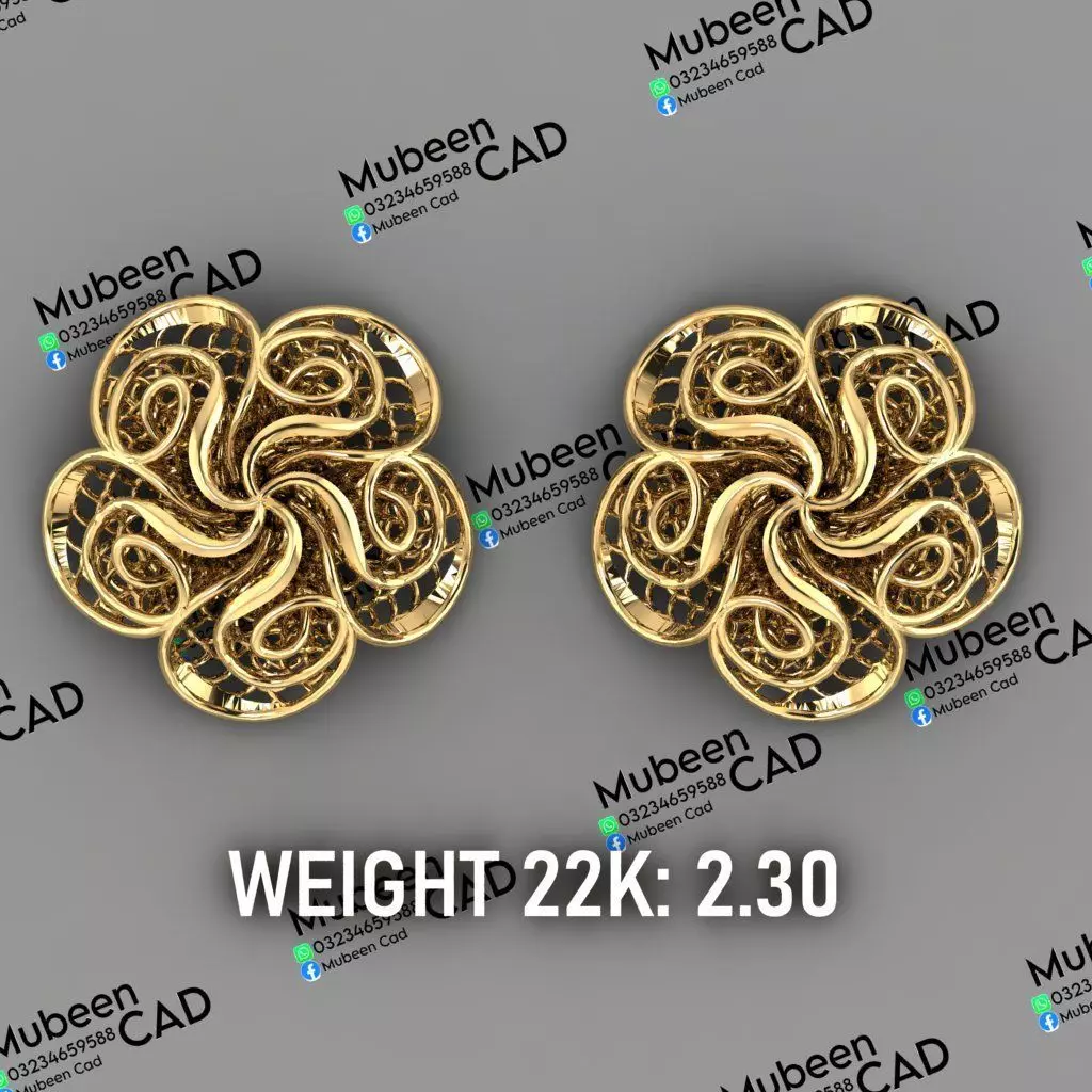50 Turkish  Earring  stl  files 3D print model_33