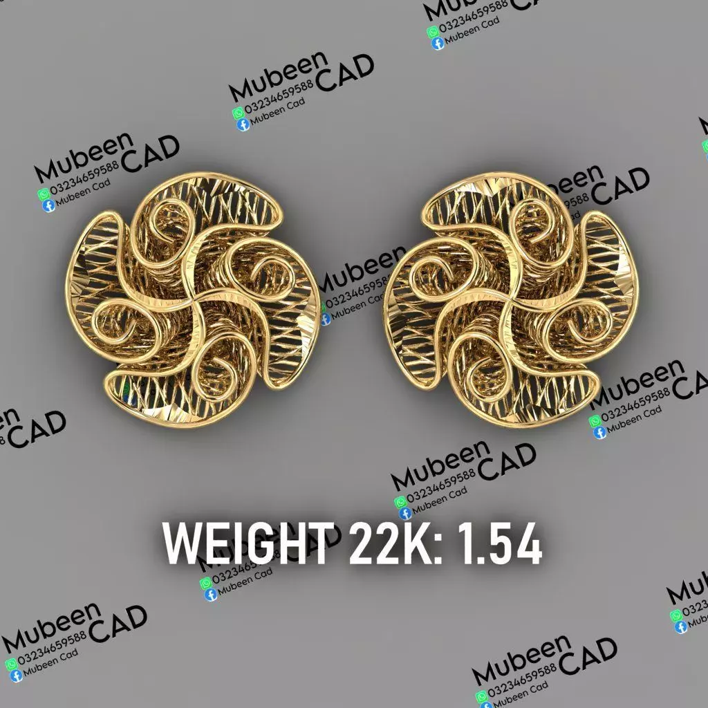 50 Turkish  Earring  stl  files 3D print model_28