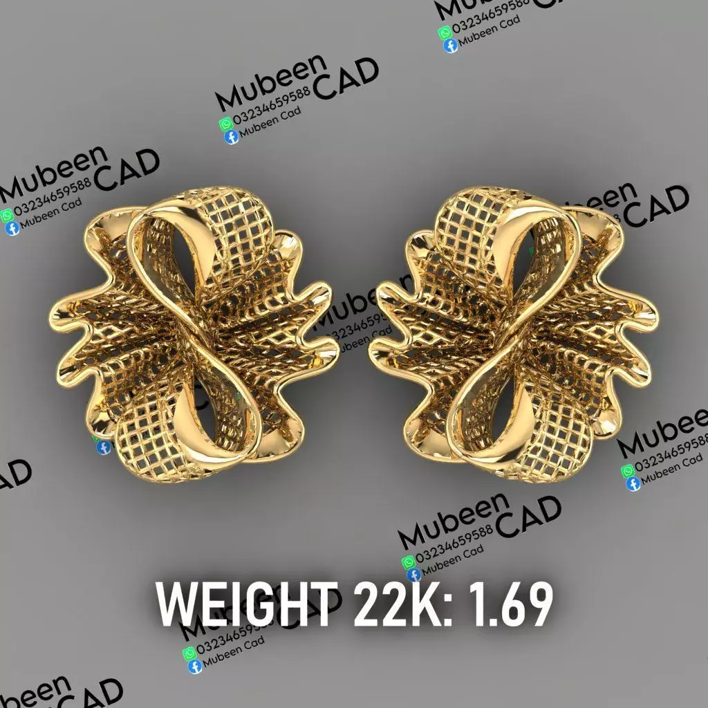 50 Turkish  Earring  stl  files 3D print model_6