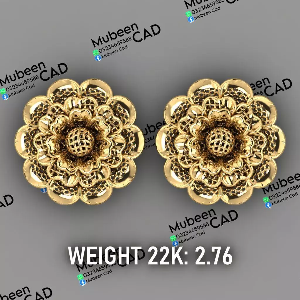 50 Turkish  Earring  stl  files 3D print model_5