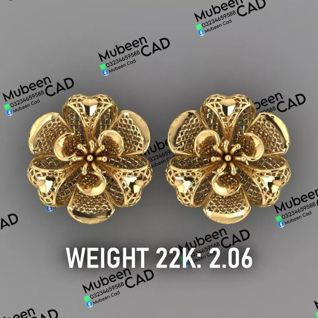 50 Turkish  Earring  stl  files 3D print model_24
