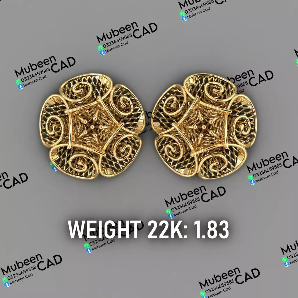 50 Turkish  Earring  stl  files 3D print model_27