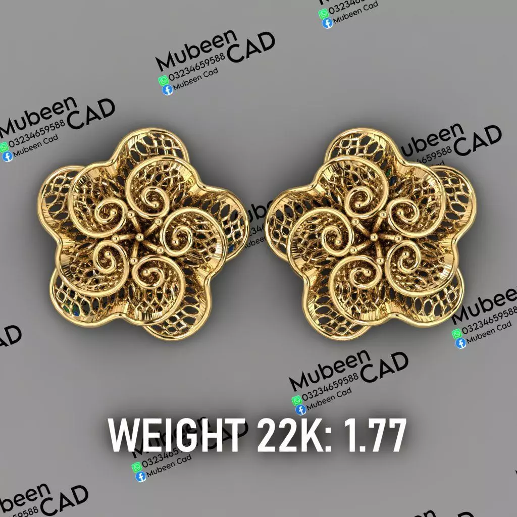50 Turkish  Earring  stl  files 3D print model_19