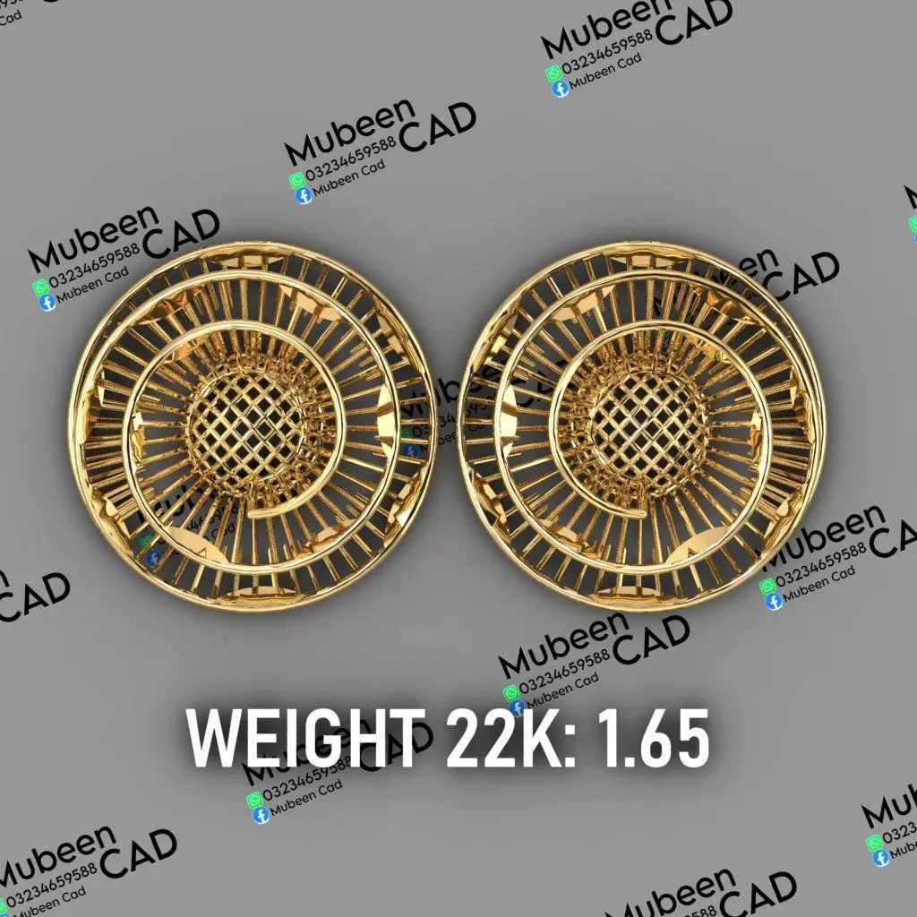 50 Turkish  Earring  stl  files 3D print model_41