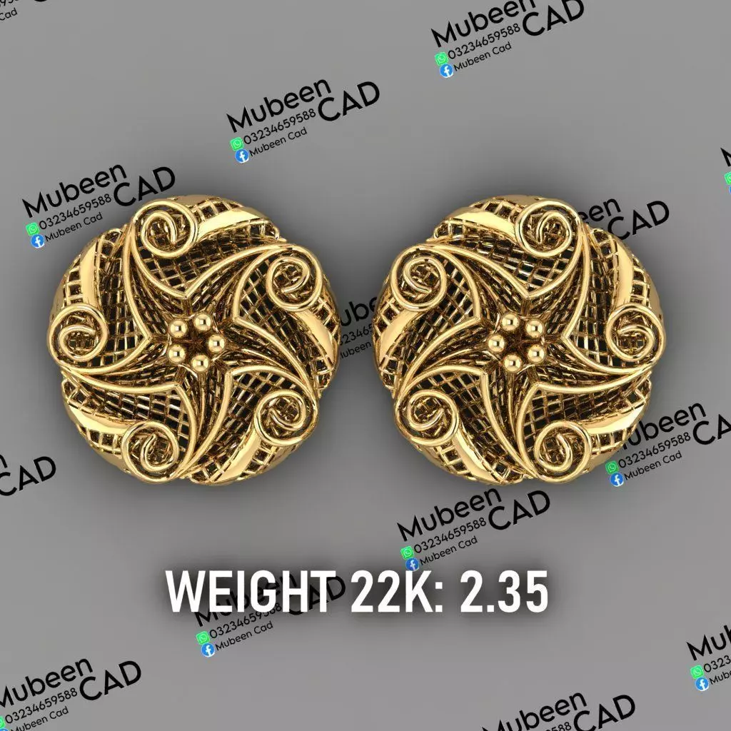 50 Turkish  Earring  stl  files 3D print model_32