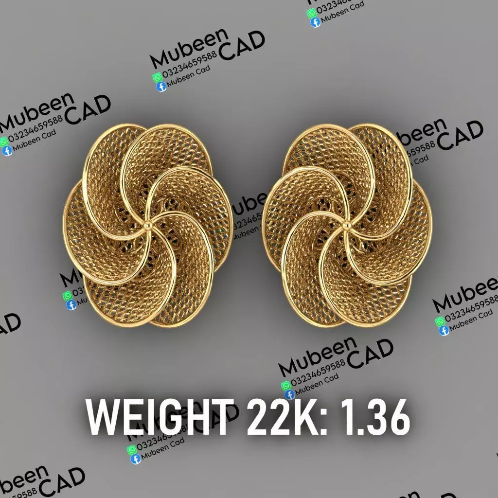 50 Turkish  Earring  stl  files 3D print model_11