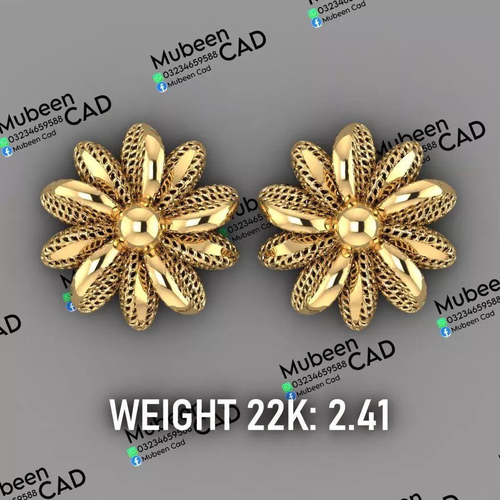 50 Turkish  Earring  stl  files 3D print model_16
