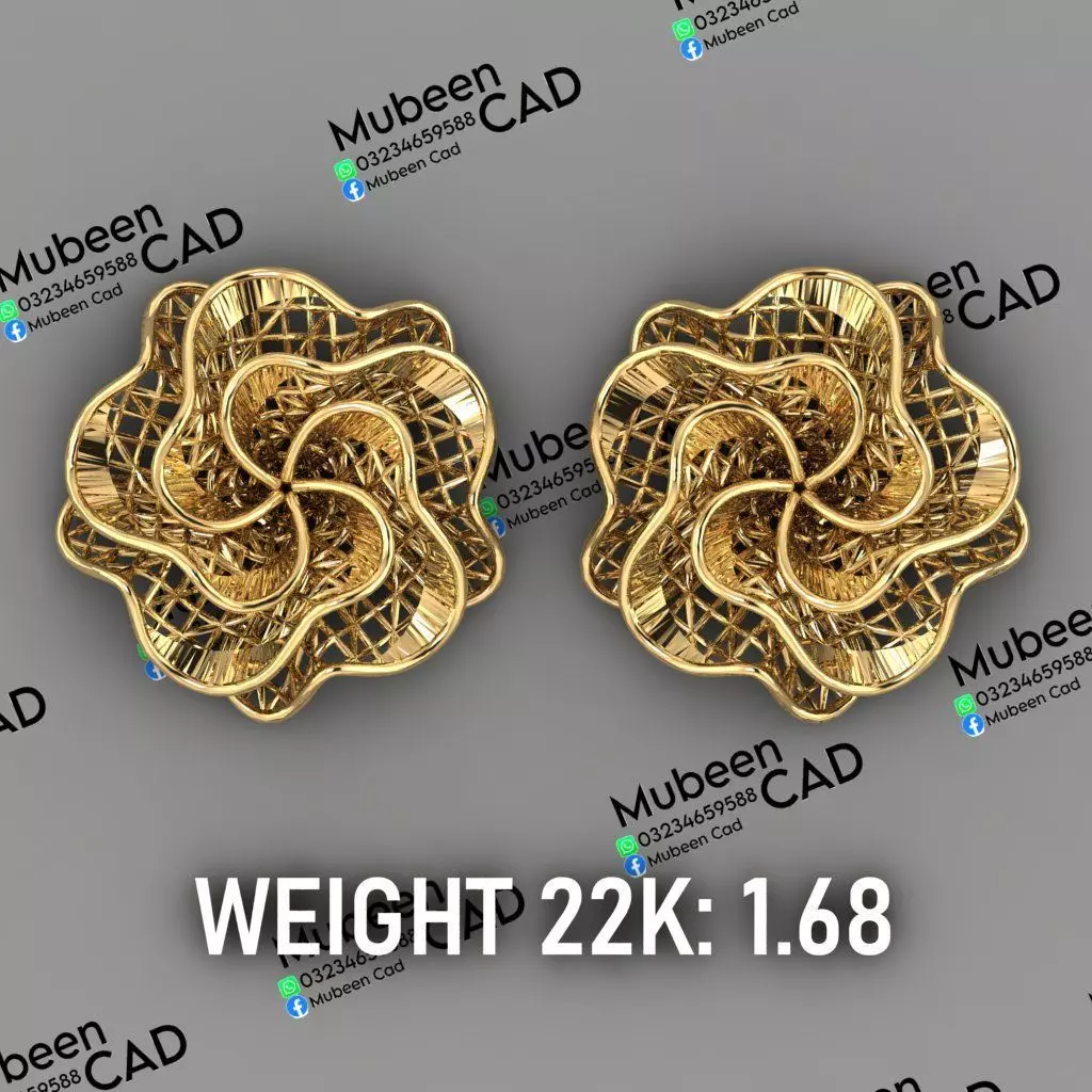 50 Turkish  Earring  stl  files 3D print model_18